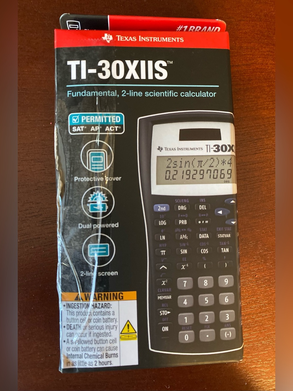 Texas Instruments TI-30X IIS Scientific Calculator - Black - Picture 6 of 8